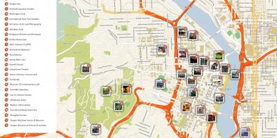 Portland pėsčiomis žemėlapyje